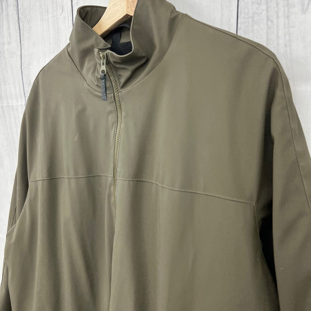 Y2K Calvin Klein Jeans XL Green Windbreaker Rain Jacket - Picture 3 of 9